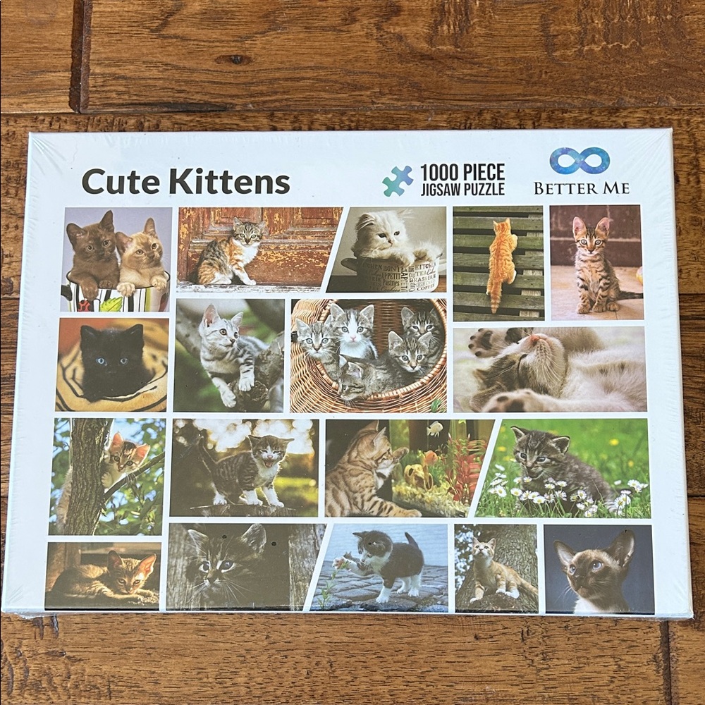 Better Me Cute Kittens 1000 Piece Jigsaw Puzzle New NIB Sealed 27.6" x 19.7"